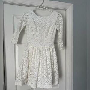 Lilly Pulitzer White Lace Fit-and-Flare Dress